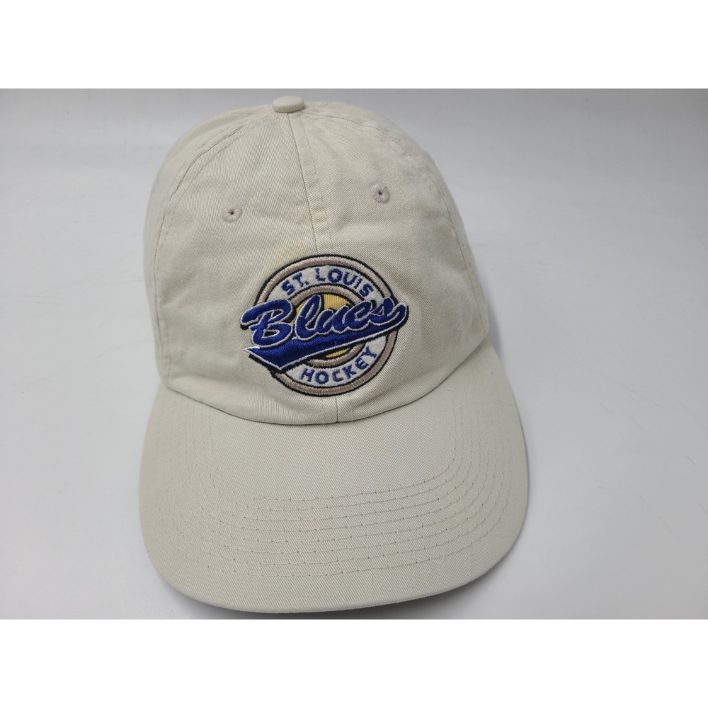 St Louis Blues Shnucks Pepsi Strapback Adjustable Hat Cap Men Women NHL Beige